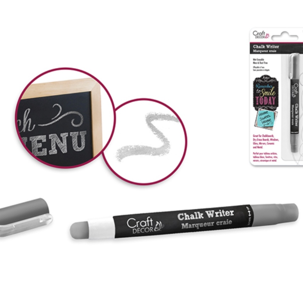 Chalk Writer Blister-Carded Silver